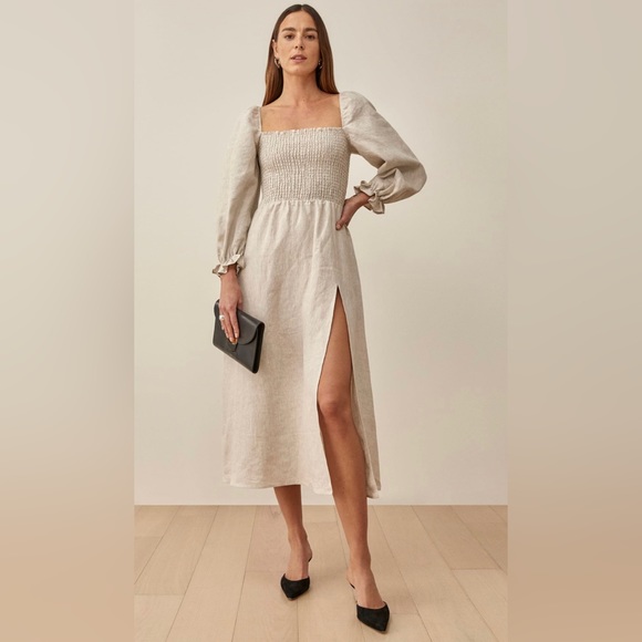 Reformation Dresses & Skirts - NWOT Reformation Gitane Dress in Oatmeal - size M